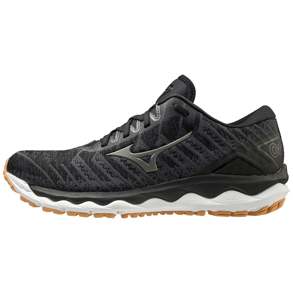 Sapatilhas Running Mizuno Wave Sky 4 Waveknit - Homem - Pretas/Cinzentas Escuro - YCNZJ1348